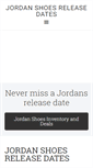 Mobile Screenshot of jordanshoesreleasedates.com